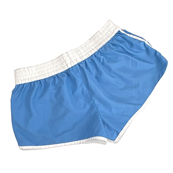 Vintage OP Ocean Pacific Womens Board Booty Mini Shorts Baby Blue L 11-13 Beach - Picture 6 of 7